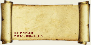 Tamara Pjanić vizit kartica